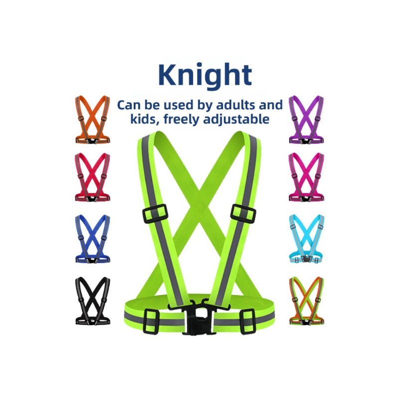 Reflective Running Gear Vest - Adjustable Lightweight Reflective Vest for Outdoor