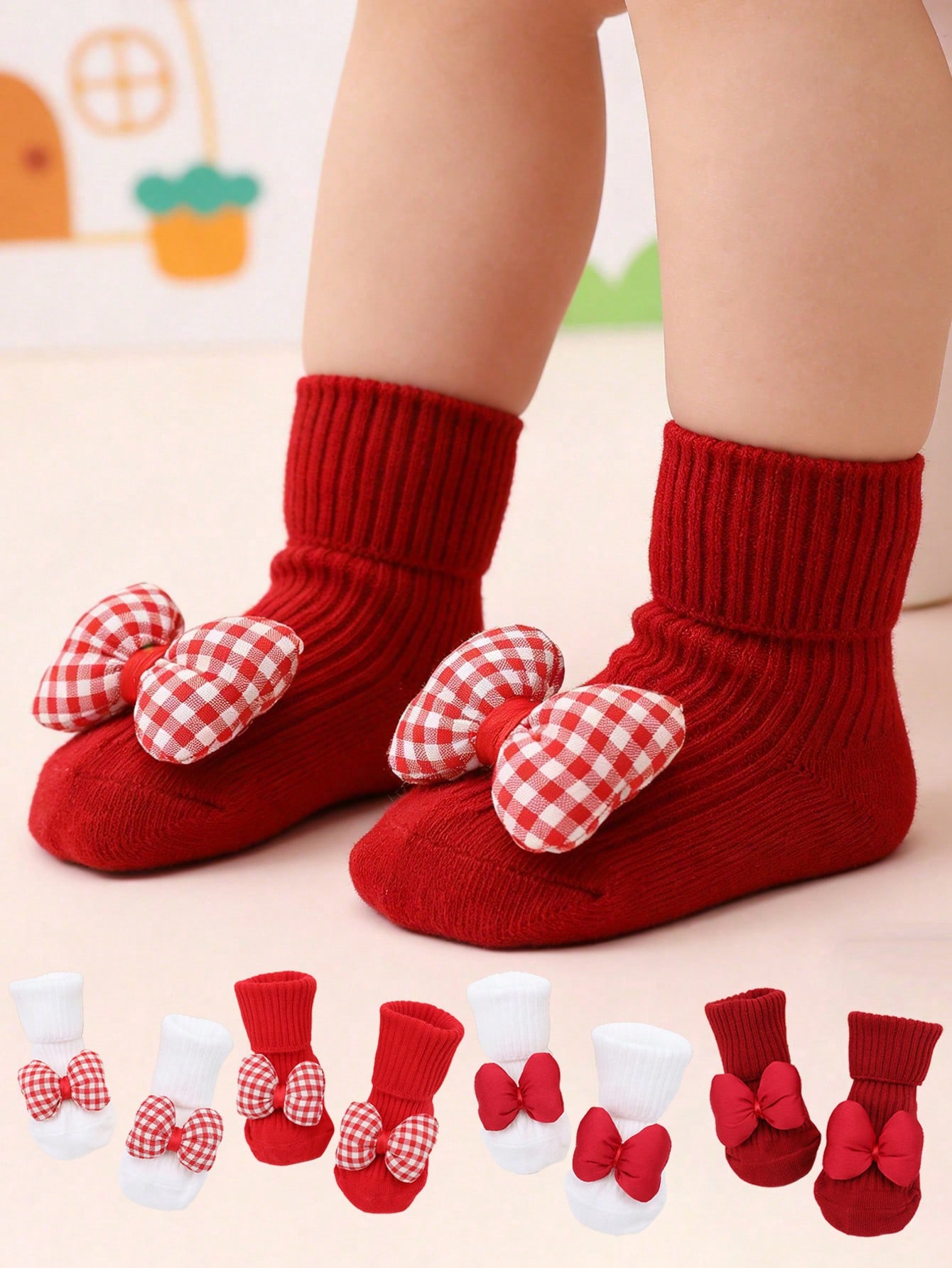 4Pairs Baby Girls Crew Socks S - đánh giá và giá Anti Blister Sock