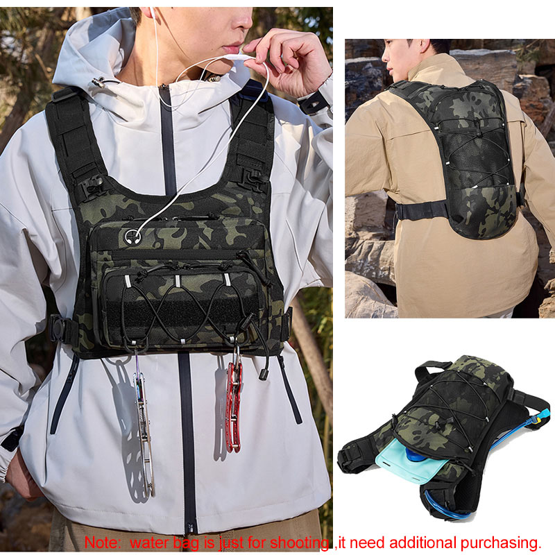 Tactical Bag Front Chest Rig V - đánh giá và giá Running Hydration Vest